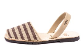 Classic Style Textile Brown Stripes